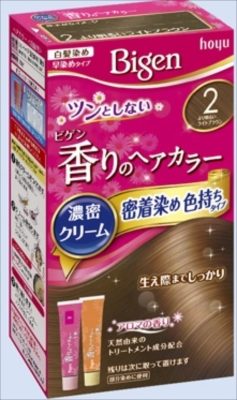 ビゲン　香りのヘアカラー　クリーム　２　より明るいライトブラウン