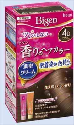 ビゲン　香りのヘアカラー　クリーム　４Ｄ　落ち着いたライトブラウン