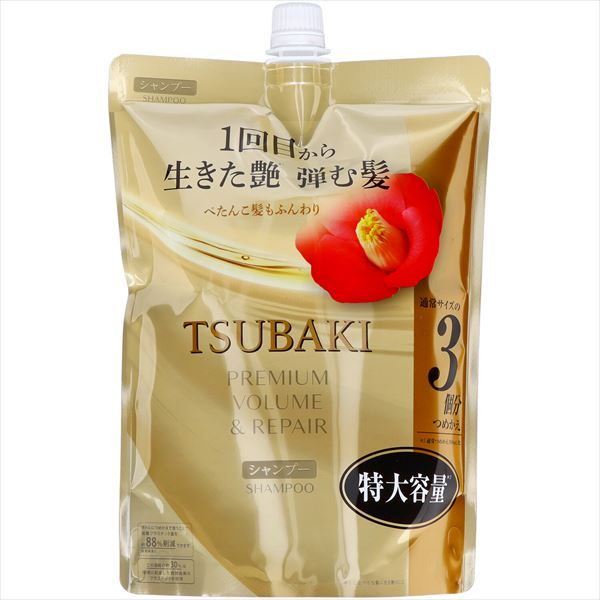 ＴＳＵＢＡＫＩ　プレミアム　ボリューム＆リペア　シャンプー　つめかえ用　特大容量