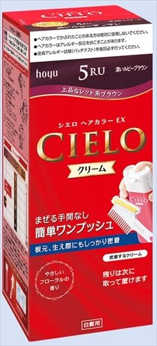 シエロヘアカラーEXクリーム 5RU 深いルビーブラウン