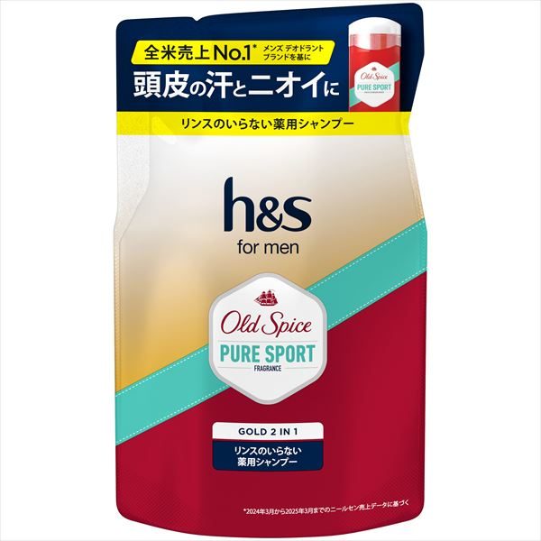 ｈ＆ｓ　ｆｏｒ　ｍｅｎ　ゴールド　２ｉｎ１　シャンプー　オールドスパイス　ピュアスポーツの香り　詰替