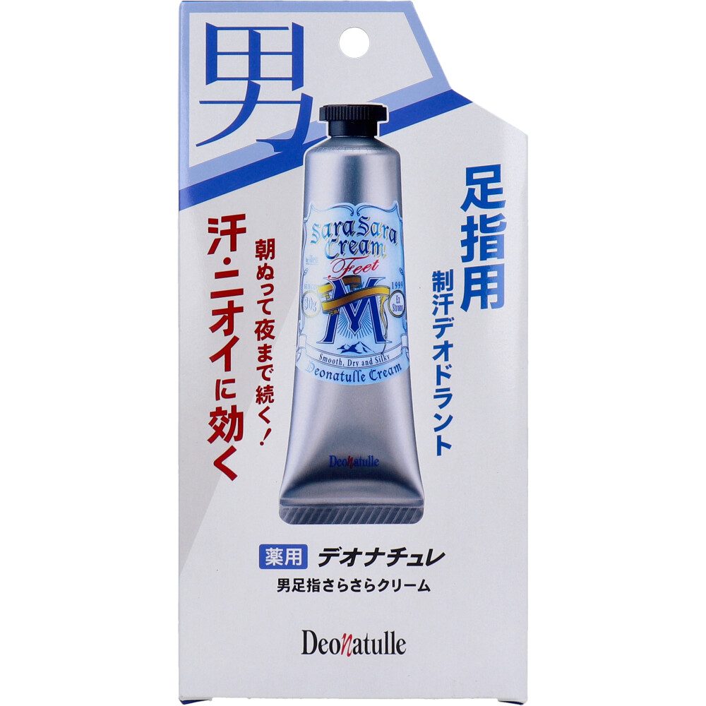 薬用 デオナチュレ 男 足指さらさらクリーム 直ヌリ 足用 クリームタイプ 30g