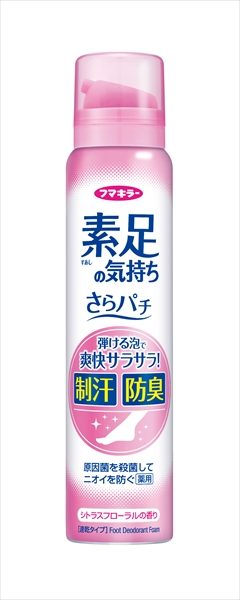 素足の気持ちさらパチ８０Ｇシトラスフローラルの香り 【 フマキラー 】 【 制汗剤・デオドラント 】