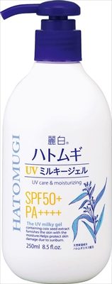 麗白　ハトムギ　ＵＶミルキージェル　ＳＰＦ５０＋　ＰＡ＋＋＋＋　ポンプタイプ