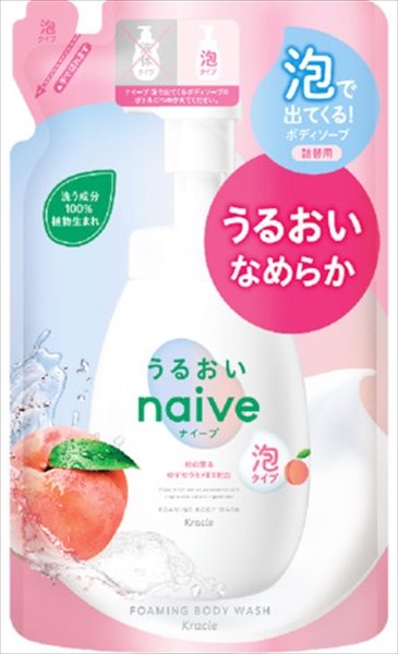 ナイーブ　泡で出てくるボディソープ（うるおいタイプ）　詰替用 【クラシエ】