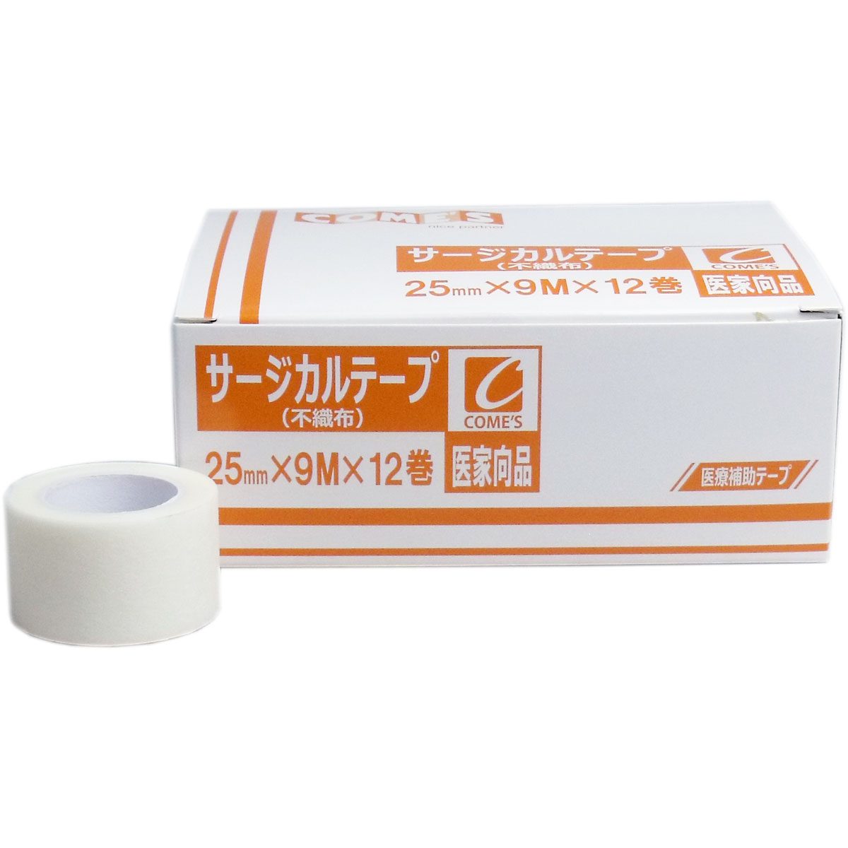 医家向品 サージカルテープ 不織布タイプ ２５ｍｍ×９Ｍ×１２巻