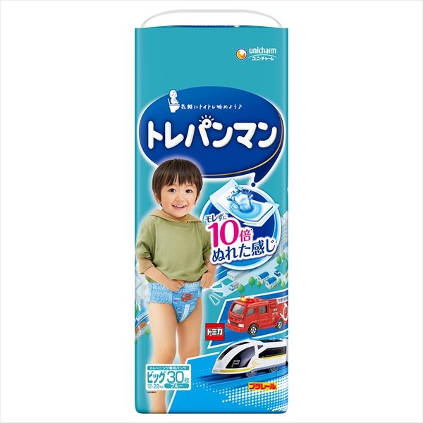 トレパンマンブルービッグ３０枚 【 ユニ・チャーム（ユニチャーム） 】 【 オムツ 】