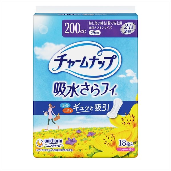 チャームナップ特に多い時も1枚で安心用18枚 【ユニ・チャーム（ユニチャーム）】 【生理用品】