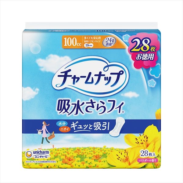 チャームナップ多くても安心用28枚 【 ユニ・チャーム（ユニチャーム） 】 【 生理用品 】