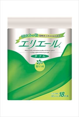 エリエールトイレティシュー　１８Ｒダブル 【 大王製紙 】 【 トイレットペーパー 】