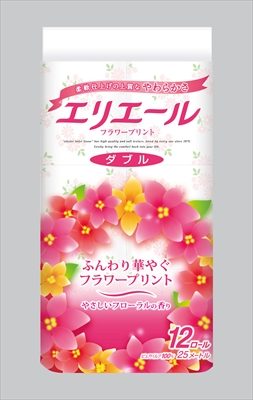 エリエールフラワープリントダブル