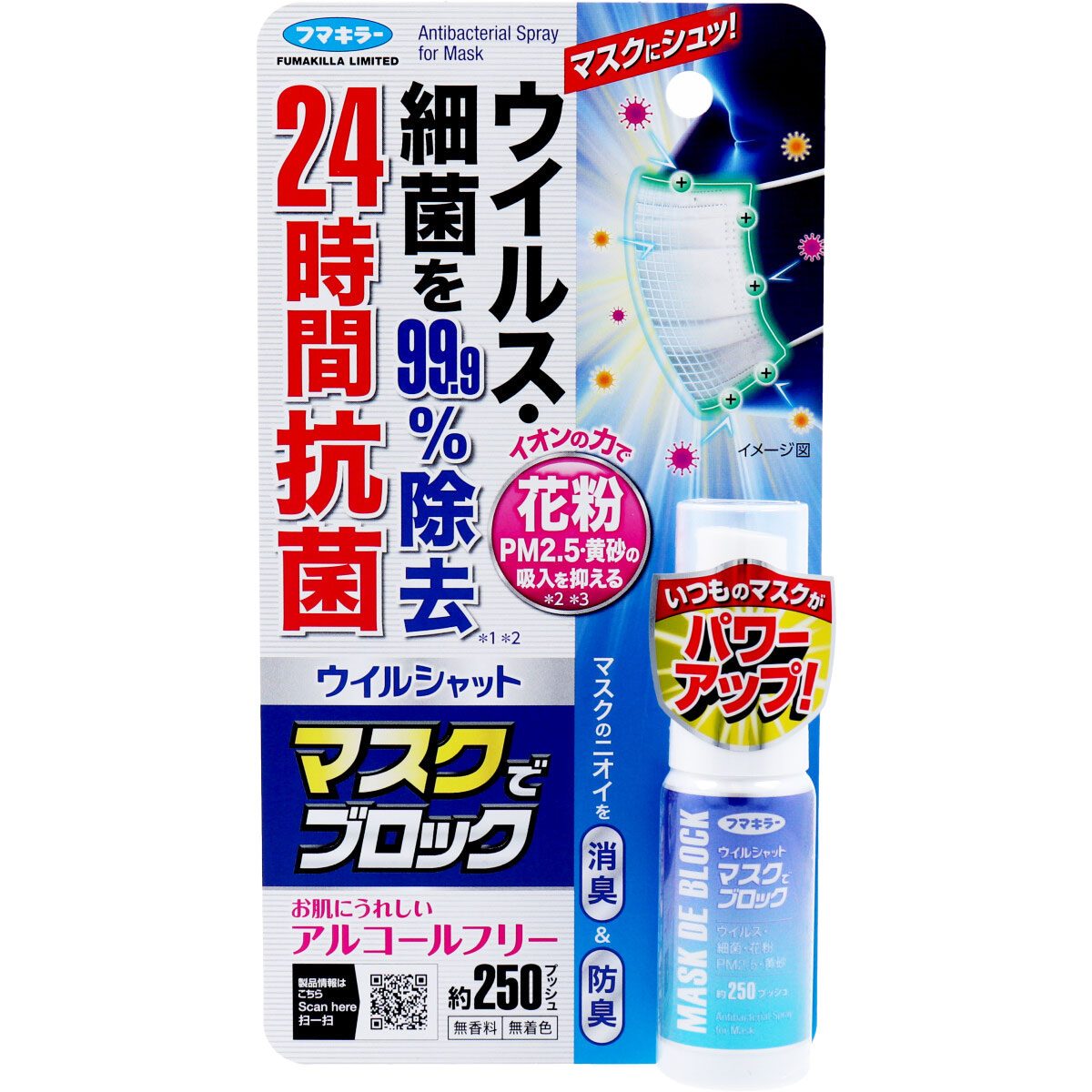 ウイルシャット　マスクでブロック