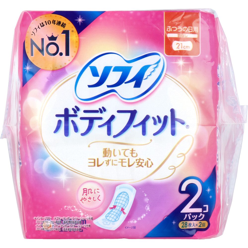 ソフィ ボディフィット ふつうの日用 羽なし 28枚入×2個パック