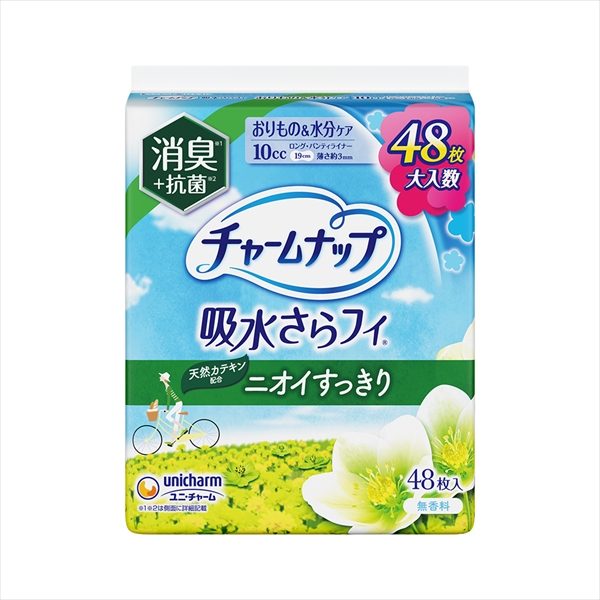 チャ－ムナップ吸水さらフィロングＰＬ消臭４８枚 【 ユニ・チャーム 】 【 生理用品 】