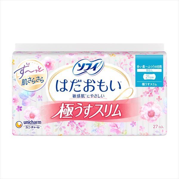 ソフィ　はだおもい極うすスリム２１０羽なし　２７枚 【 ユニ・チャーム 】 【 生理用品 】