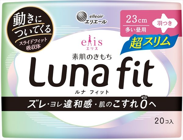 エリス素肌のきもちルナフィット超スリム羽つき