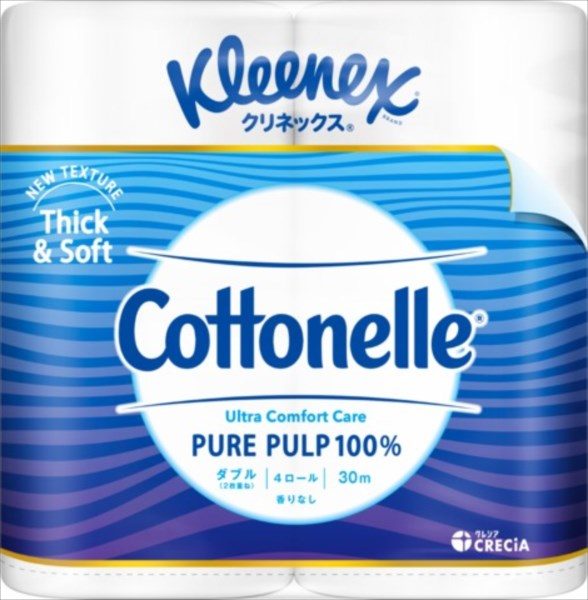 クリネックス　コトネル　４ロール（ダブル） 【 日本製紙クレシア 】 【 トイレットペーパー 】