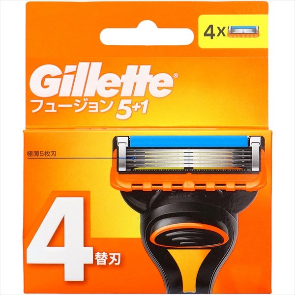 ジレット　フュージョン５＋１　マニュアル　替刃