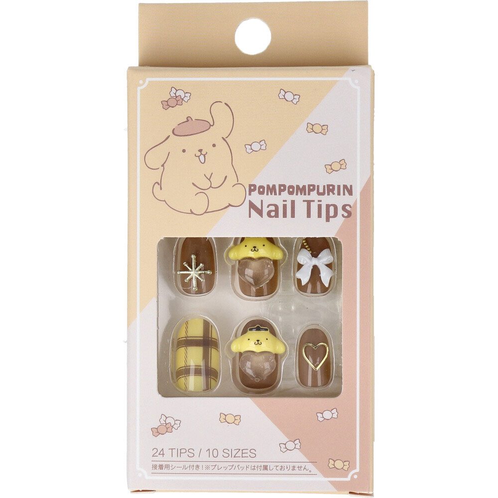 ポムポムプリン ネイルチップ 24枚入