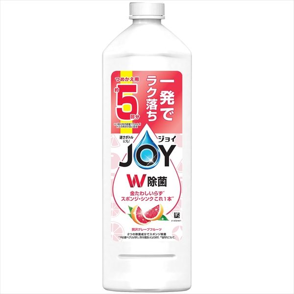 除菌ジョイコンパクト　贅沢グレープフルーツの香り　詰替特大【 Ｐ＆Ｇ 】 【 食器用洗剤 】