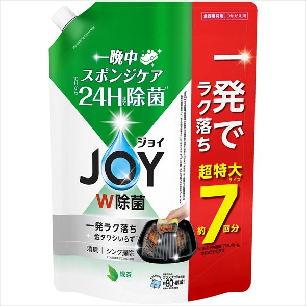 除菌ジョイコンパクト　緑茶の香り　超特大 【 Ｐ＆Ｇ 】 【 食器用洗剤 】