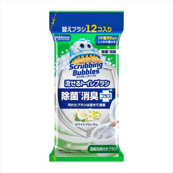 スクラビングバブル　流せるトイレブラシ　ホワイトブロッサム　替えブラシ