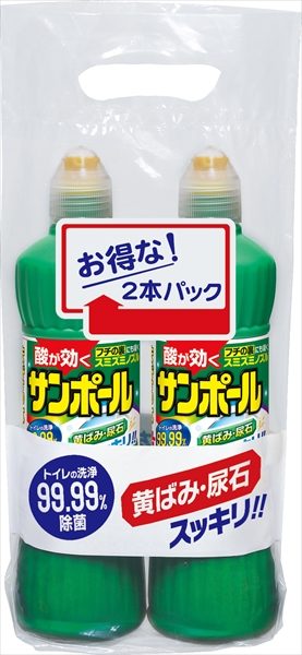 サンポールＶ　５００ＭＬ　２本パック 【 大日本除虫菊（金鳥） 】 【 住居洗剤・トイレ用 】