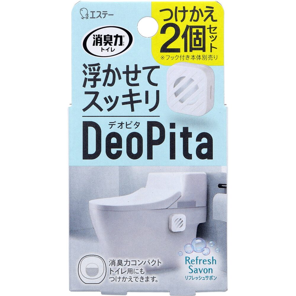 消臭力 DeoPita トイレ用 つけかえ リフレッシュサボン 2個セット