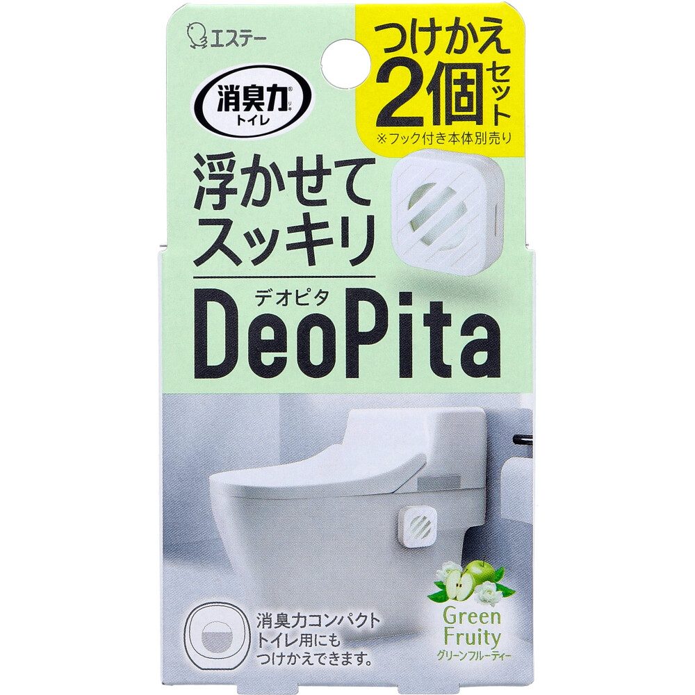 消臭力 DeoPita トイレ用 つけかえ グリーンフルーティー 2個セット