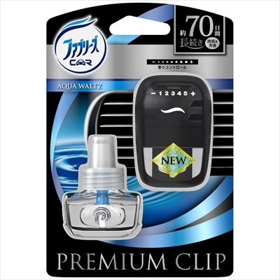 ファブリーズ　プレミアムクリップ　アクアワルツ　本体 【 Ｐ＆Ｇ 】 【 芳香剤・車用 】