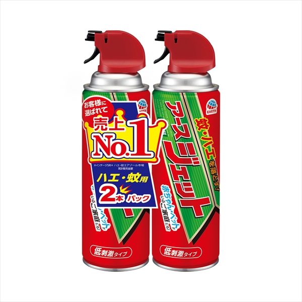 アースジェット450ml2本パック 【 アース製薬 】 【 殺虫剤・ハエ・蚊 】