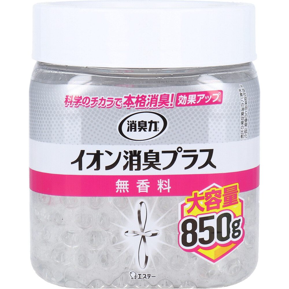 消臭力 クリアビーズ イオン消臭プラス 大容量 本体 無香料 850g