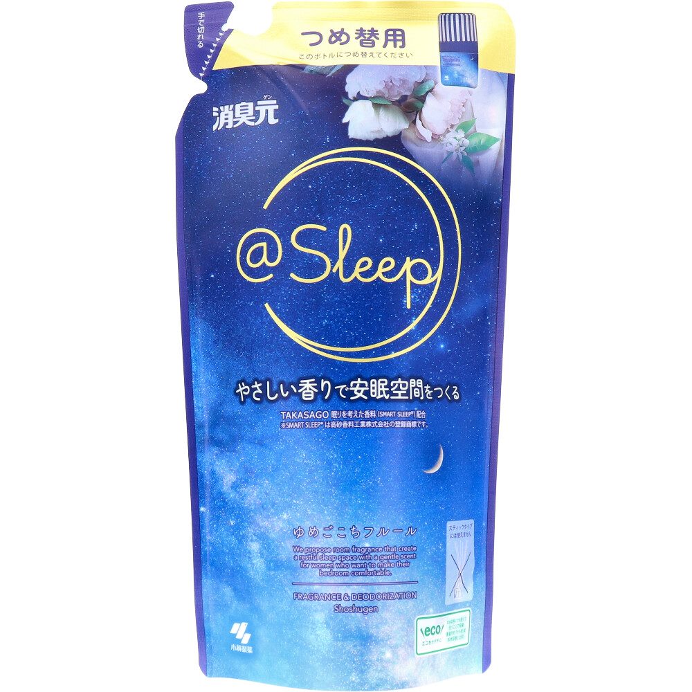 消臭元 ＠Sleep ゆめごこちフルール 寝室用 詰替用 400mL