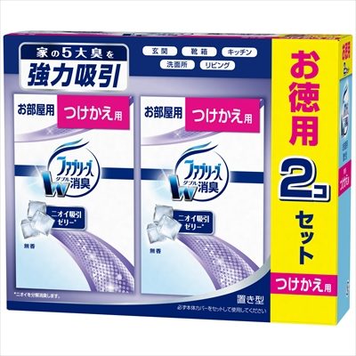 置き型ファブリーズ　無香タイプつけかえ用２個パック 【 Ｐ＆Ｇ 】 【 芳香剤・部屋用 】