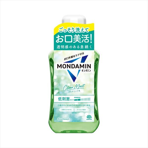 モンダミン　クリアミント　６００ｍｌ 【 アース製薬 】 【 マウスウォッシュ 】