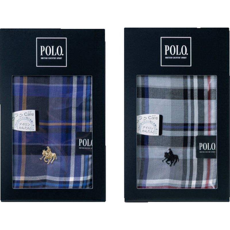 ポロ 先染めハンカチ1枚 PLM-5051