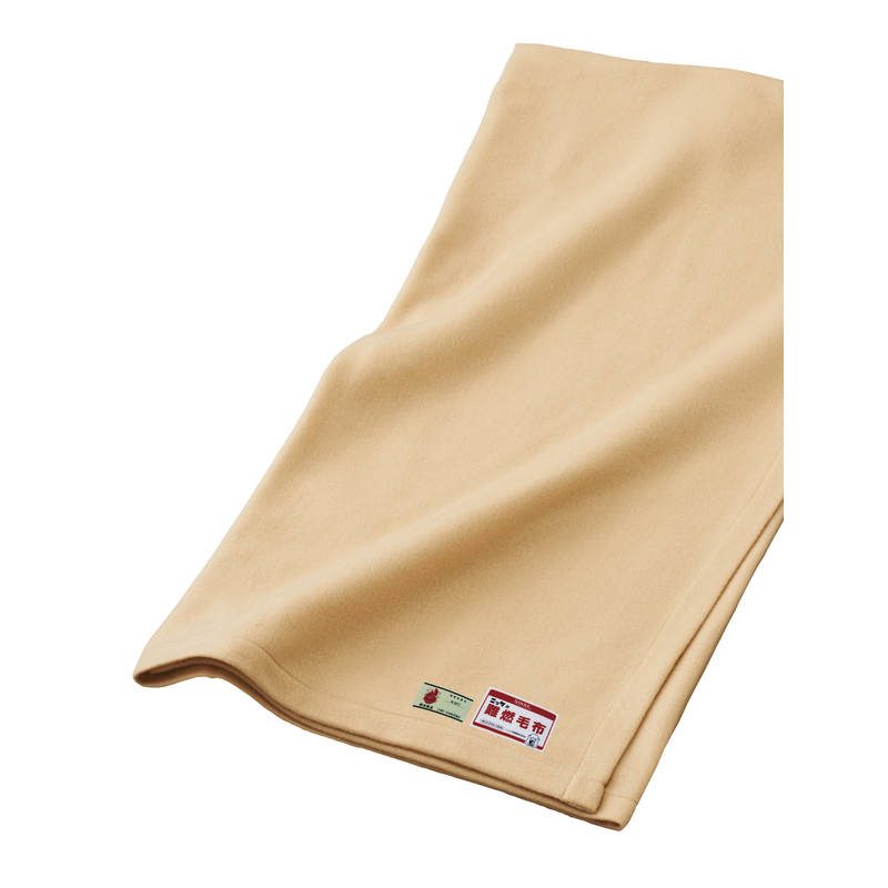 難燃性フリース毛布（真空パック入り）10枚 N301130【直送品】［］
