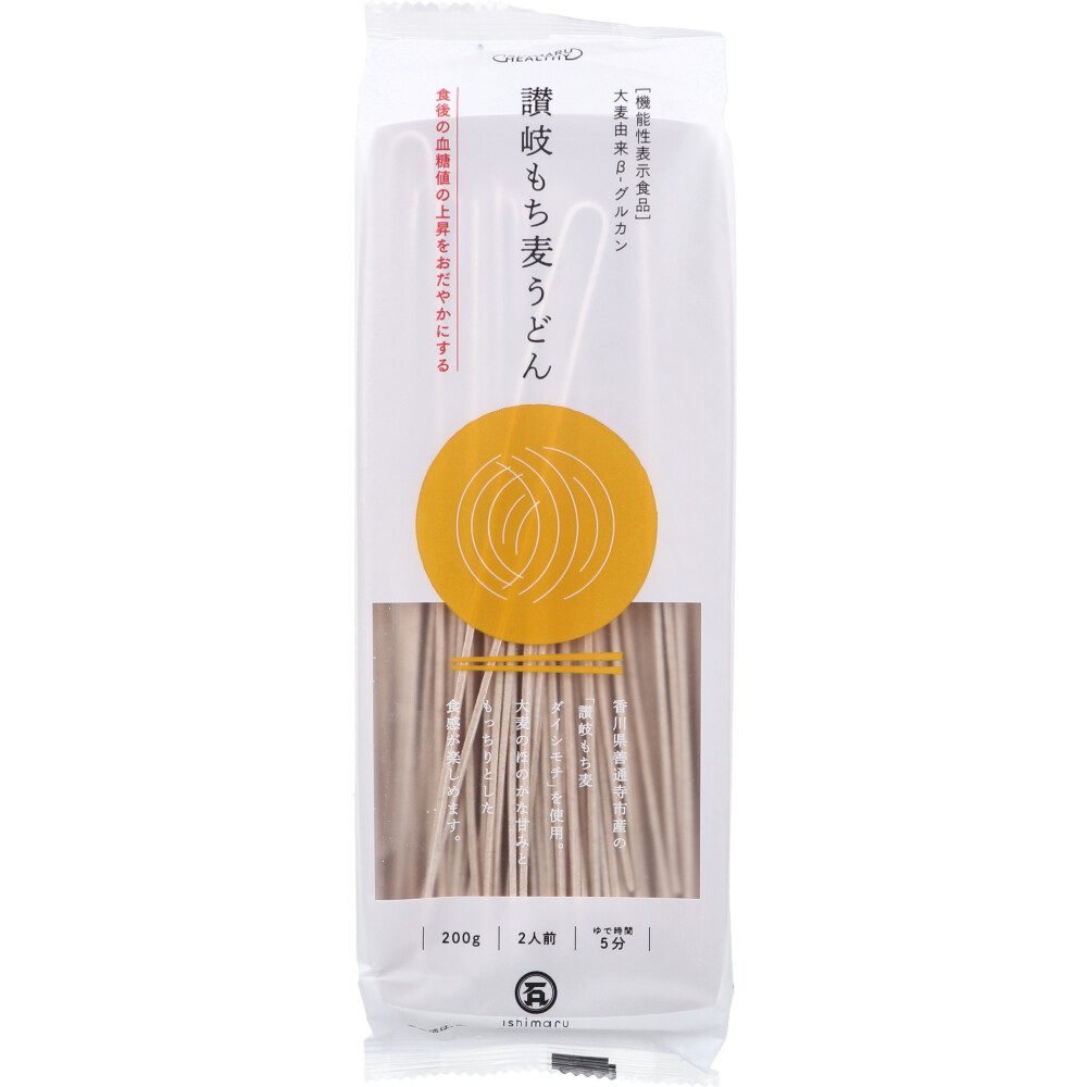 石丸製麺 讃岐もち麦うどん 200g