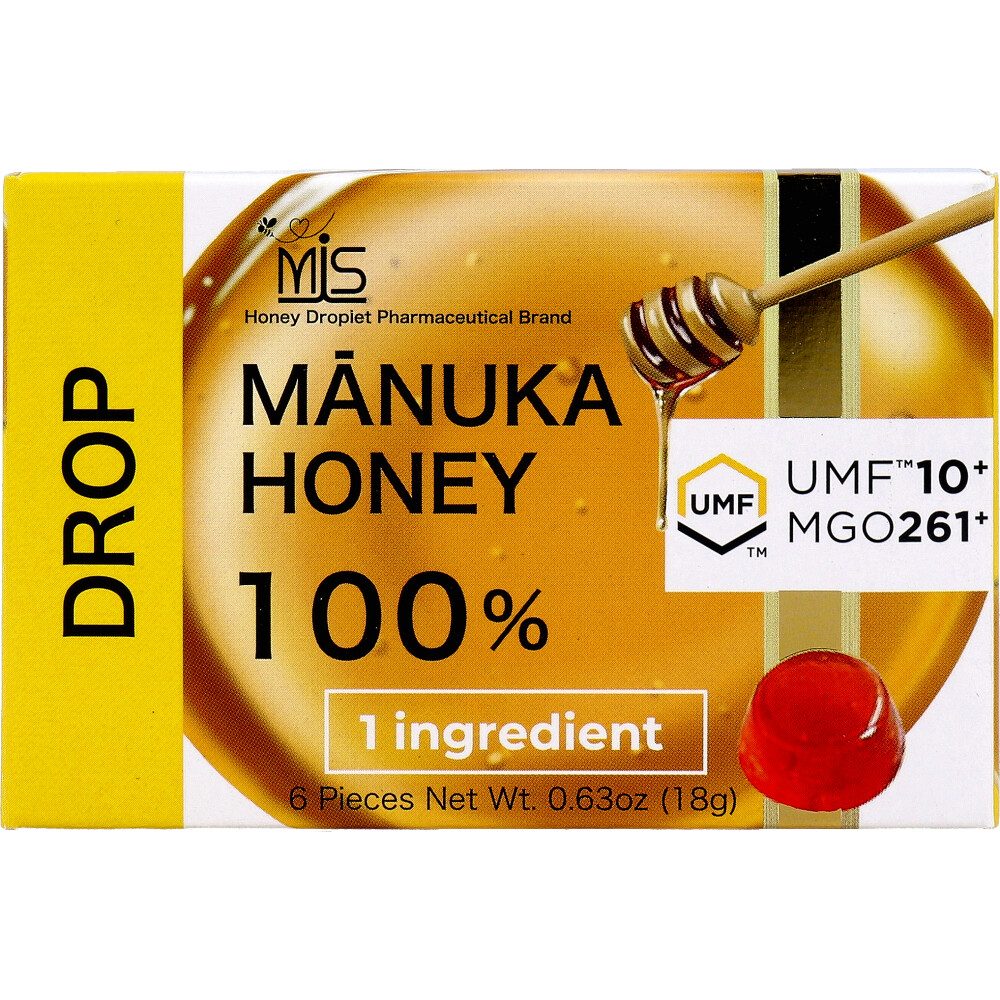 MIS マヌカハニードロップ UMF10+ 6粒入