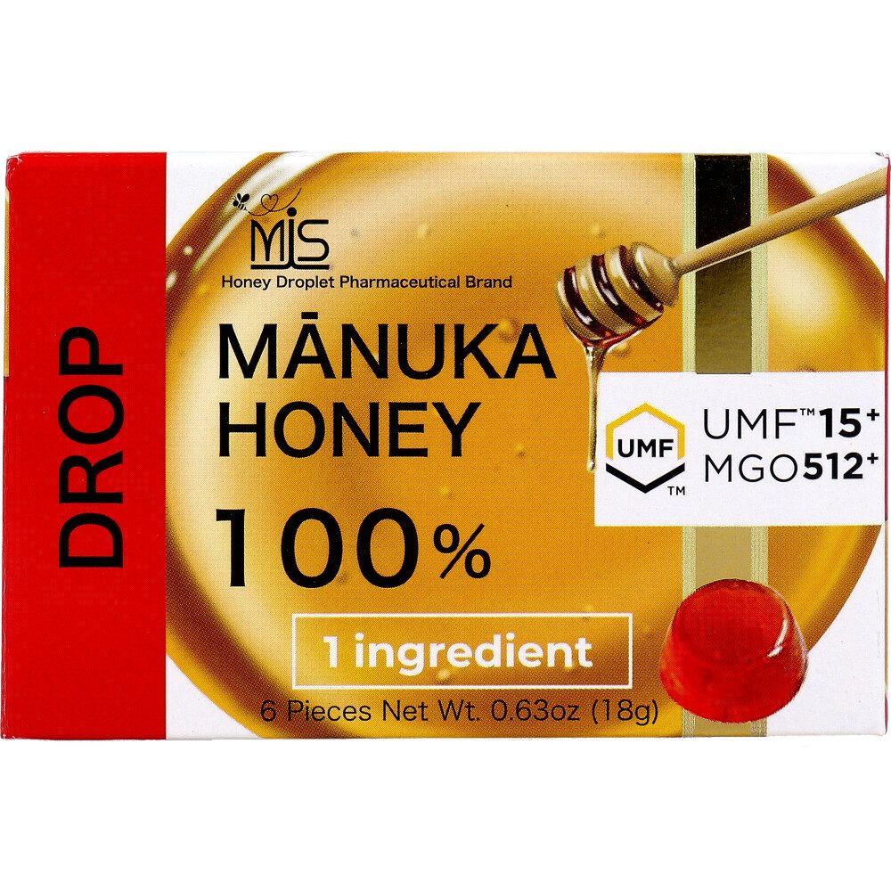 MIS マヌカハニードロップ UMF15+ 6粒入