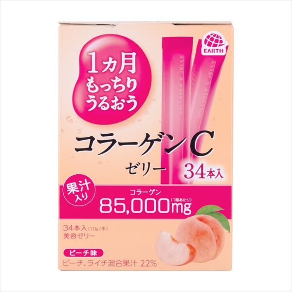 １カ月もっちりうるおう　コラーゲンＣゼリー　ピーチ味