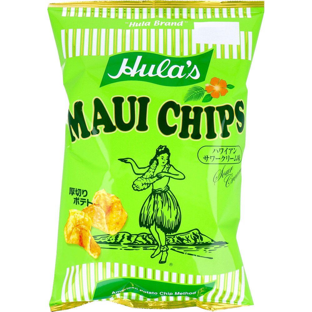 フラ印 マウイチップス ハワイアンサワークリーム味 125g