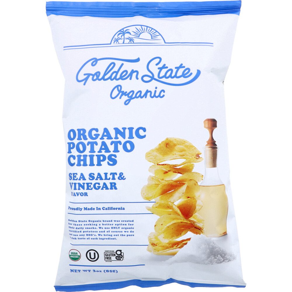 Golden State Organic オーガニックポテトチップス シーソルト＆ビネガー 85g