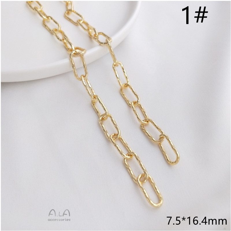 14K本金コーティング 基礎パーツ ネックレス ブレスレット ピアス ハンドメイド デコパーツ 自由に取外し